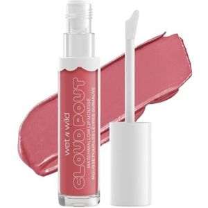 wet n wild, Cloud Pout Marshmallow Lip Mousse, Matte Vloeibare Lipstick, Niet-Drogende en Langhoudende Formule, met Arganolie, Avocado-olie en Vitamine E, Marshmallow Madness