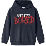 Name it - Hoodie - Donker Blauw - Maat 128/8J