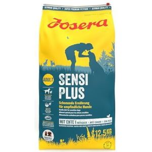 JOSERA SensiPlus (1 x 12,5 kg) | Hondenvoer met eend voor gevoelige honden | Super Premium droogvoer voor volwassen honden | 1 stuk verpakt