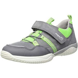 Superfit Storm sneakers voor jongens, lichtgrijs/groen., 25 EU