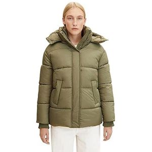 TOM TAILOR - 10905 - Bufferjack - Tree Moss Green - Water- en Vuilafstotend, 100% Gerecycled Polyester