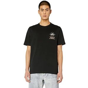 Diesel T-Pouch T-shirt voor heren, zwart (900A-0Cjac), L