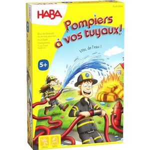 HABA - Brandweerlieden, je pijpen. - Bordspel voor kinderen - Snelheid en logica spel - Stimuleert behendigheid en reflectie