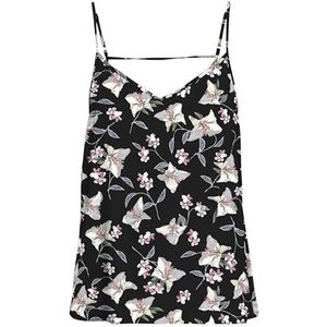 Onlnova Life Paris Singlet AOP PTM, Black/Aop: 528 Becky Blossom, 38