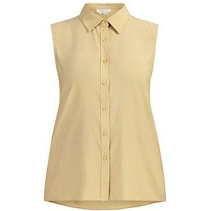Jalene Dames blouse top 81133416, lichtgeel, S, lichtgeel, S