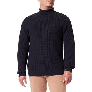 CASUAL FRIDAY Cfkarl Structured Roll Neck Gebreide trui voor heren, 194013/Dark Navy, M