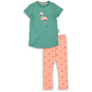 Sigikid Pyjama van biologisch katoen voor meisjes en jongens in de maten 86 tot 128, groen/roze., 98 cm
