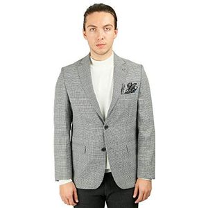 Bonamaison Herenjas Regular Fit 4 Drop Business Suit Jacket, Grijs, Standaard