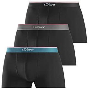 s.Oliver Boxershorts voor heren, verpakking van 3 stuks, zwart, XL