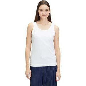 Betty & Co Basic shirt voor dames van katoen, wit (bright white), L