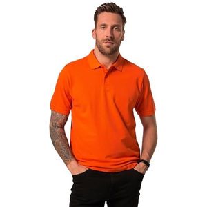 JP 1880 Heren grote maten grote maten Menswear L-8XL poloshirt, basic, halve mouw, piqué, tot 10XL, oranje, 3XL