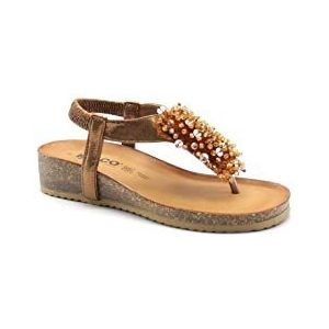 IGI&CO Antibes, teenslippers voor dames, Brons., 37 EU