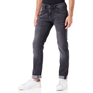 TOM TAILOR Denim Uomini Piers Slim Jeans 1032752, 10219 - Used Mid Stone Grey Denim, 30W / 32L