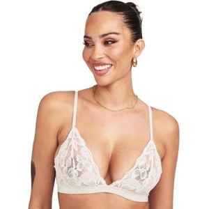 Frank Dandy Fab-u-Lace draadloze beha: zachte en rekbare kant voor ultiem comfort en ondersteuning, ecru, XS