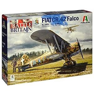 Italeri 2801S 1:48 FiatCR.42 Battle of Britain 80thA, modelbouw, bouwpakket, standmodelbouw, knutselen, hobby, lijmen, plastic bouwpakket, detailgetrouw