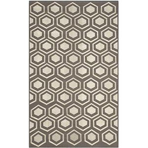 Safavieh Kelim-tapijt, KLM629, plat geweven wol, grijs, 160 x 230 cm