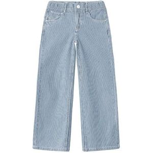 NAME IT KIDS Gestreepte Wide Leg Jeans NKFROSE Medium Blue Denim