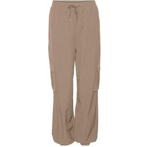 VERO MODA Vmkimberly Hw Cargo Pant Noos Damesbroek, silver mink, (XS) W x 30L
