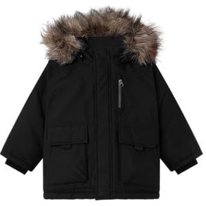 NAME IT Jongens NMMMASTER Jacket PB Parka, zwart, 80, zwart, 80 cm