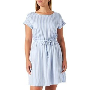 TOM TAILOR Denim Dames Jurk met strepen 1032340, 21371 - Light Blue Vertical Stripe, XS