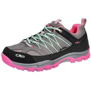 CMP KIDS RIGEL LOW TREKKING SHOES KIDS WP Unisex Kids Trekkingschoenen Low-Top, Cemento-Pink Fluo, 40 EU