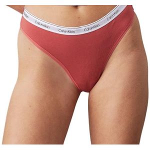 Calvin Klein Braziliaanse dameszwembroekstijl, oranje (Dusty Cedar), XS