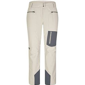 Ziener TIPPA Skibroek/Snowboard-broek voor dames, ademend, waterdicht, PFC-vrij, zilverbeige DOB, 40
