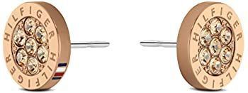 Tommy Hilfiger - Oorknopjes - Goud - RVS Stud - Versierd met Kristallen