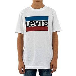 Levi'S Kids Sportswear Logo Tee voor jongens, 2-8 jaar, Wit, 4 Jaren