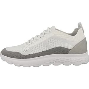 Geox Heren U SPHERICA sneakers, wit/LT grijs, 44 EU, Wit Lt Grey, 44 EU