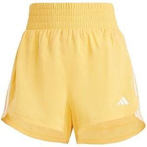 adidas Vrouwen Pacer Training 3 Strepen Geweven Hoge Stijging Korte Shorts, XL, 3 inch Zwart, Zwart, XL