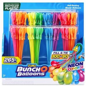 Bunch O Balloons Neon Splash 265+ snelvullende zelfsluitende waterballonnen (8-pakket), 56430-S001-ES
