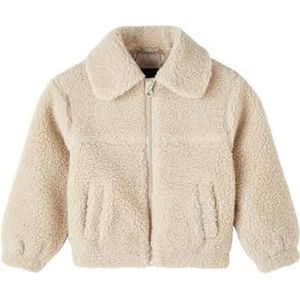 Name It Girls NMFMAKOA Teddyjack PB-jack, witte peper, 110
