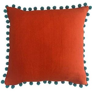 Riva Home Mardi Gras Polyester gevuld kussen, oranje, 50 x 50cm (20"" x 20"")