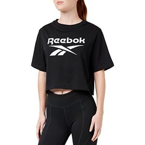 Reebok Identity Big Logo Crop T-shirt dames, zwart., XXS