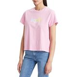 Levi's Dames Tees T-Shirt, Graphic Classic Tee Cali Gradient Fill Prism Pink, XS