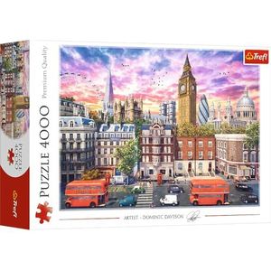 Trefl - Wandeling in Londen - Puzzel met 4000 stukjes - Puzzel voor Liefhebbers van Reizen, Europese Hoofdstad, Groot-Brittannië, Engeland, DIY, voor Volwassenen en Kinderen vanaf 15 jaar