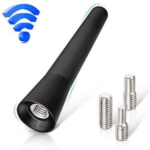 Eightwood Auto Antenne FM DAB Dakantenne Auto 6,5 cm Mini Autoradio Antenne Kort Met Sterke FM/AM/DAB Ontvangstfunctie