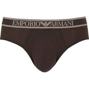 Emporio Armani Stretch Piquet Slip voor heren, Bruin, M