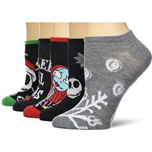 Disney Women's Nightmare Before Christmas 5 Pack No Show Socks
