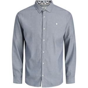 Jprblareims Detail L/S Shirt, navy blazer, L
