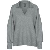 PIECES - PCMALOU LS POLO KNIT NOOS BC - Gebreide Trui - Meisjes