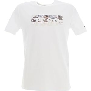Teddy Smith T-shirt voor heren, T-Ezio 2 MC, wit/motief 2, Wit/patroon 2, XXL