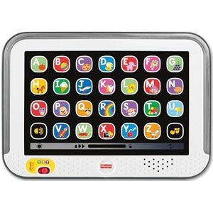 Fisher-Price Speelgoed Mijn tablet, progressief ontwaken en leren met muziek en verlichting, voor kinderen vanaf 1 jaar, Franse versie, HXB67