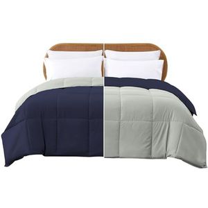 Modern Threads Omkeerbaar donzen dekbed, eclips/zilver, twin