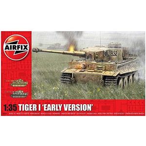 Airfix-modelset - A1363 Tiger-1 ""vroege versie"" modelbouwset - plastic tanktanksets voor volwassenen en kinderen vanaf 8 jaar, set inclusief sprues en stickers - schaalmodel 1:35