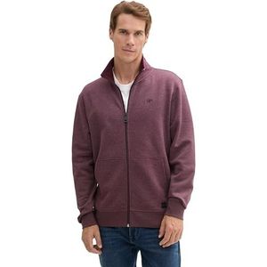 TOM TAILOR Sweatshirt voor heren, 10782 - Gipsy Purple Melange, M