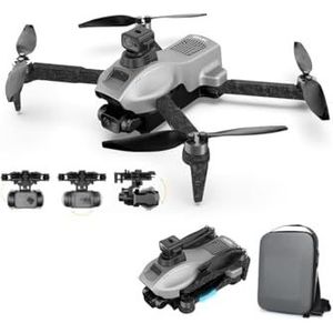 LUXWALLET Nocchi Fly-High – 5 Ghz WiFi GPS Drone - Laser Obstacle Avoidance - 3 Axis Gimbal Drone – 4K Camera Drone- Borstelloze Motor – Return To Home - Zilver