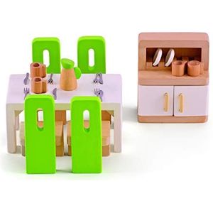 Hape E3454 Dining Room - Wooden Dolls House Accessories