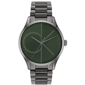 Calvin Klein Unisex's analoog quartz horloge met roestvrijstalen band 25200164, Groen